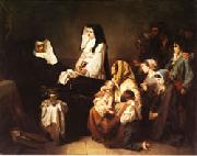 Isidore pils The Death of a Sister of Charity oil